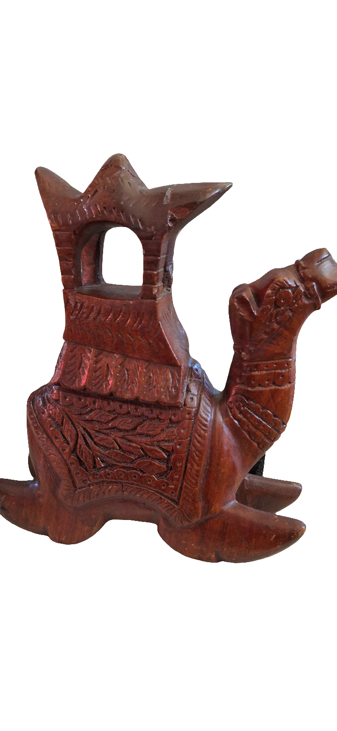 Carved Wood Camel