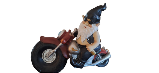 Biker Gnome Statue Axel Grease