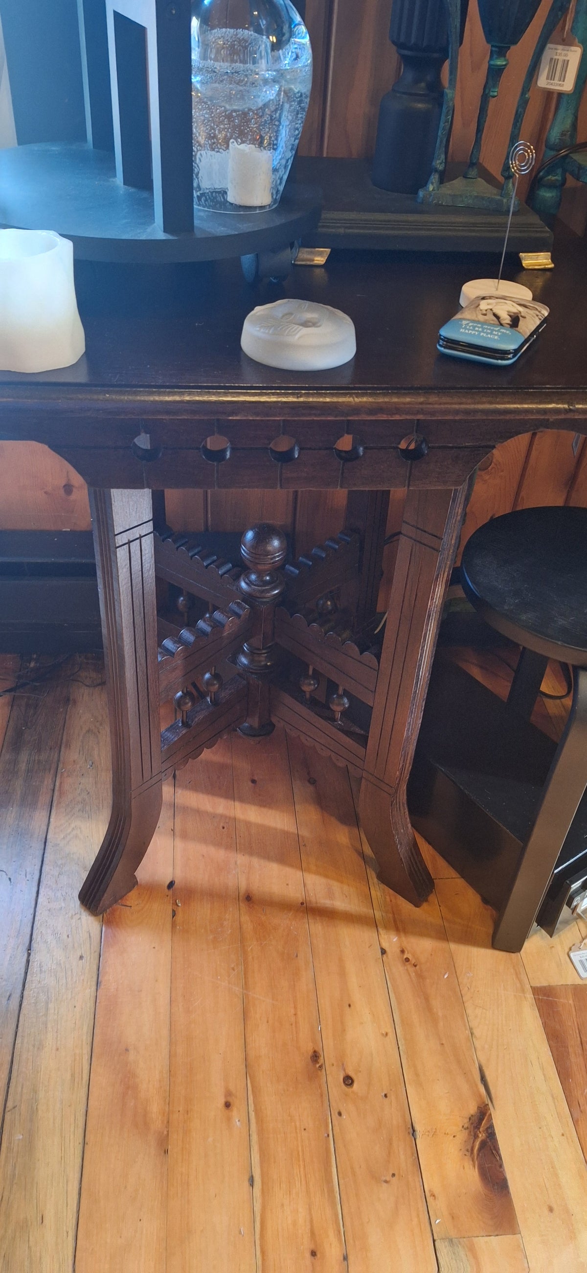Antique Wood Carved Parlor Table